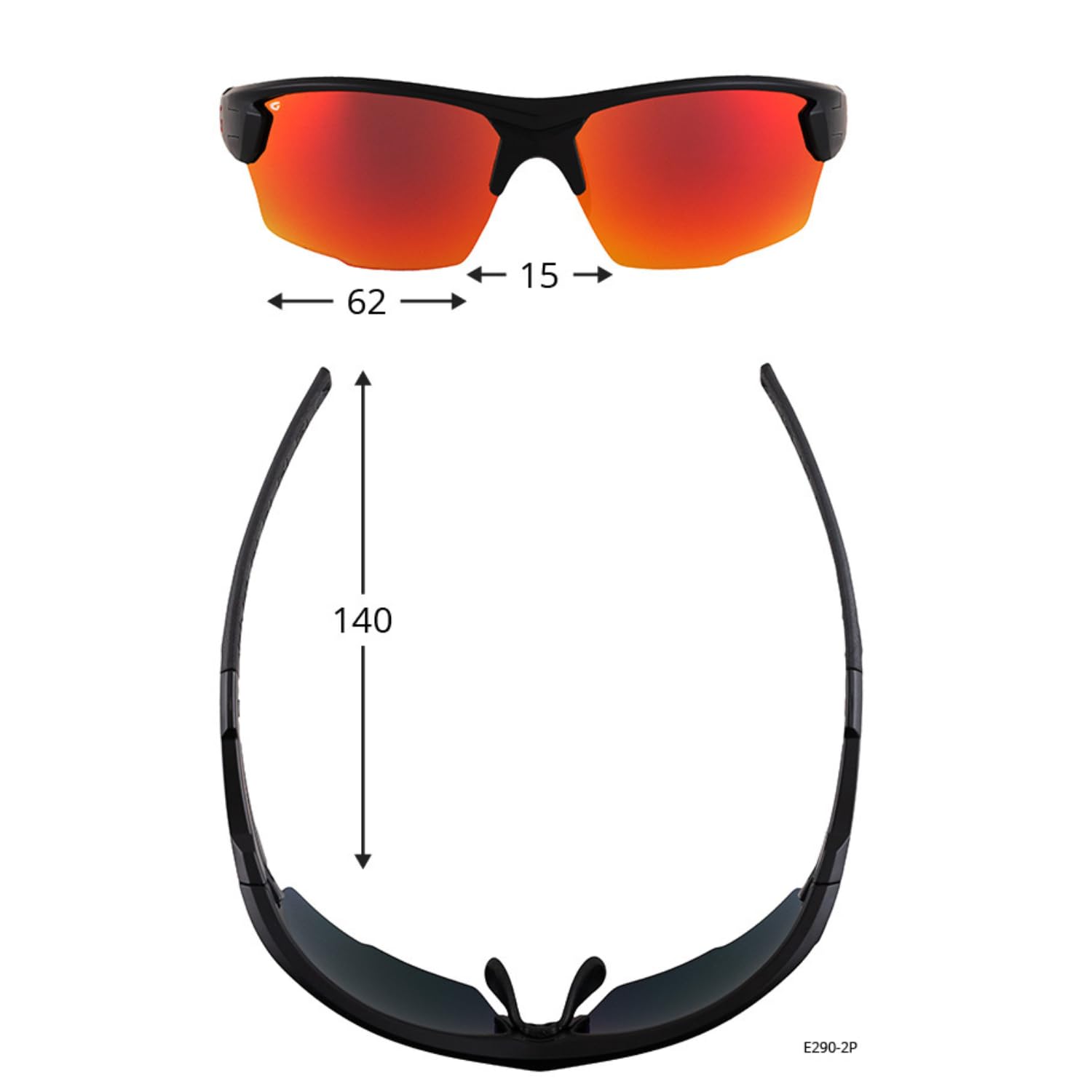 GOG Eyewear Polarisierte Fahrradbrille Sport-Sonnenbrille TR90 grilamid UV400 Herren und Damen