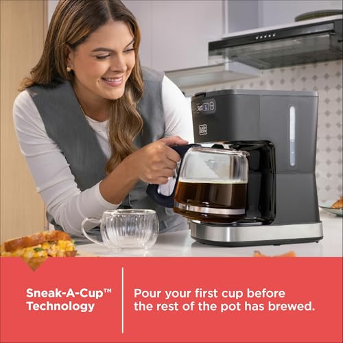 BLACK+DECKER CAFÉCRAFT 12-Cup Programmable Coffeemaker, Stainless Steel - image 4