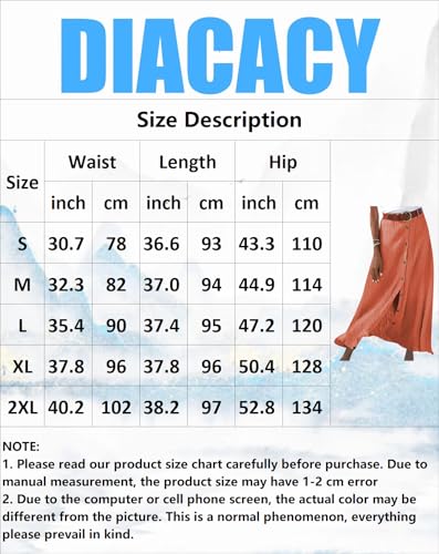 DIACACY Women's Summer Office Single Breasted Skirts Solid Color Midi High Waist Skirt2