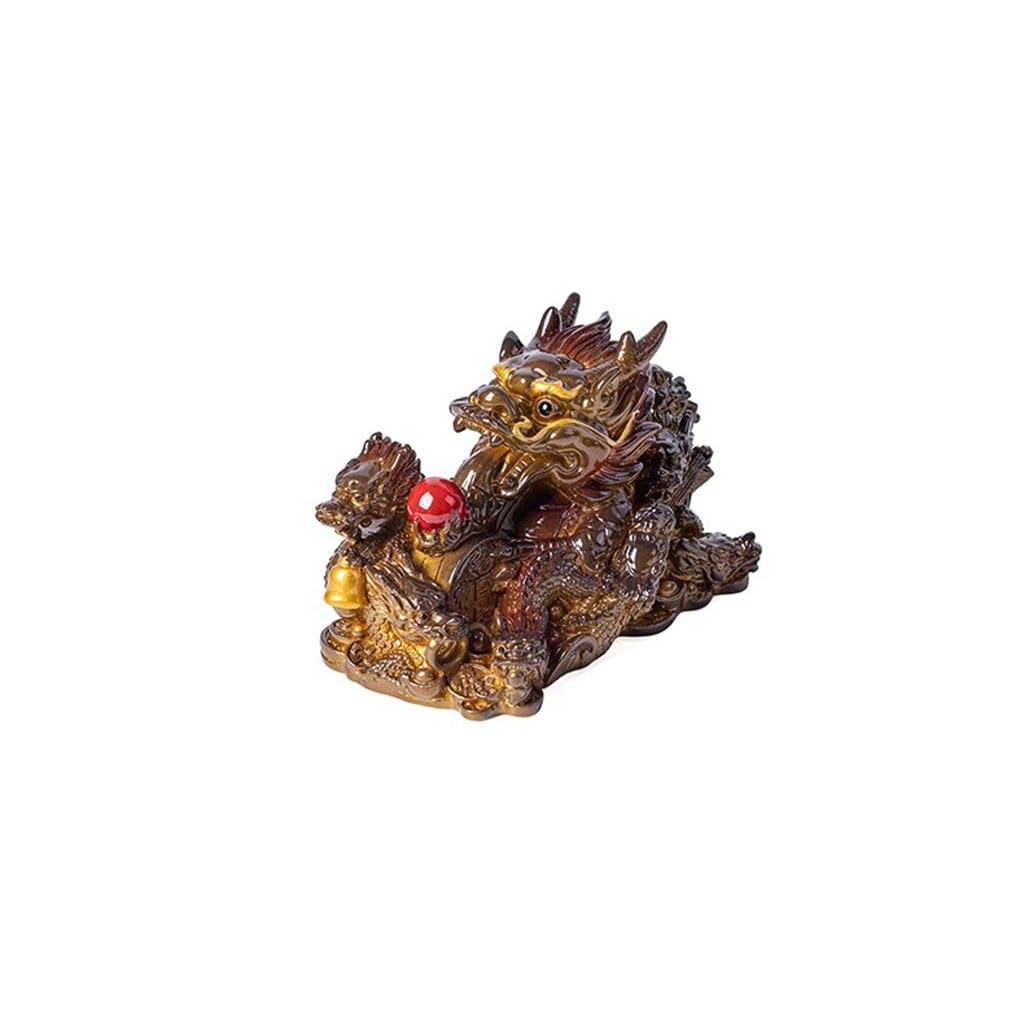 Dragon de thé thermochromique : statuette changeant de couleur pour service à thé Kungfu
