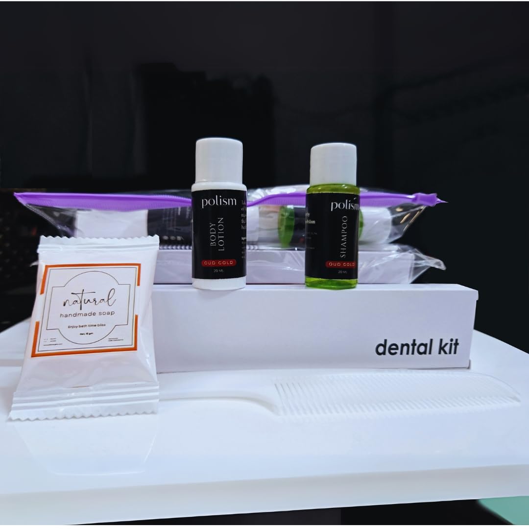 Polism Hotel Toiletries 50 Sets | Hotel Guest House Toiletries Kit | Hospital Toiletry Kits | Marriage Guest Toiletry Kit | Zipper Pouch 9 X 4 | Pack Of 50-picture-51