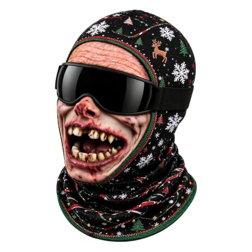 Funny Ski Mask Old Man Realistic Balaclava 3D Printed Full Face Winter Mask