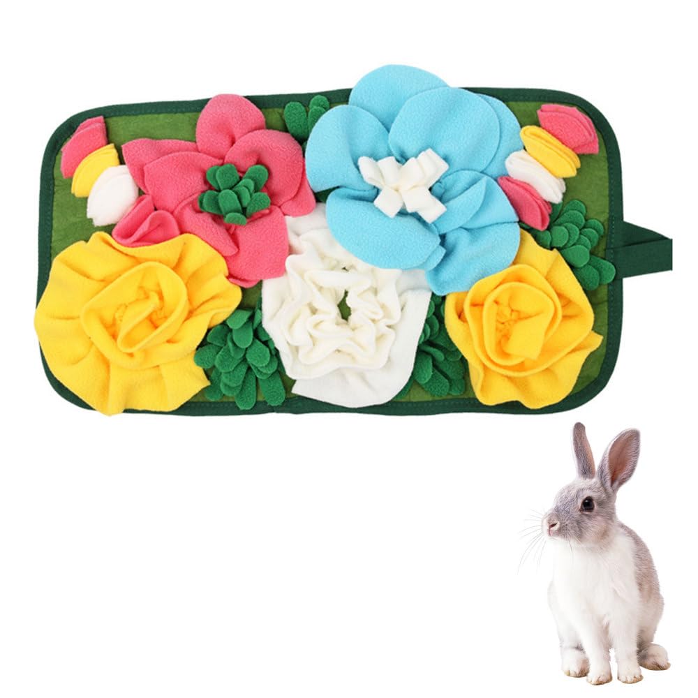 Rabbit Foraging Mat, Small Animals Feeding Mats for Rabbits Hamsters