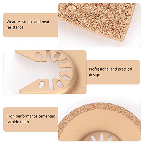 NICEXMAS 2 PeÃ§as de LÃ¢minas Oscilantes de Carboneto de MÃºltiplas Ferramentas de SubstituiÃ§Ã£o de