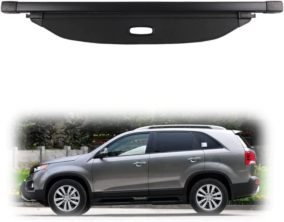 Rideau de coffre Kia Sorento cache les bagages pour éviter les regards indiscrets