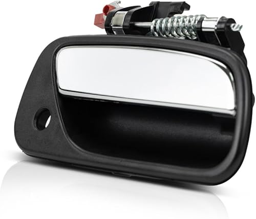 Miniatura 6 de KarParts360 Compatible con Toyota T100 - Manija de puerta exterior delantera, bisel negro del lado del pasajero con palanca cromada (1993-1998)  con