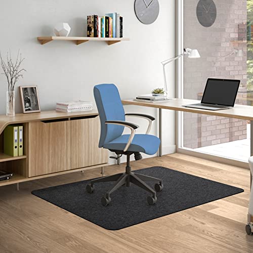 Placoot Office Chair Mat For Hardwood Floor, 55"X35" Computer Chair Mat, Desk Chair Mat, Large Anti-Slip Floor Protector For Home Office Black #TOP6