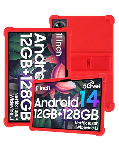 Custodia protettiva per tablet DOOGEE U11 2025 da 11 Android 15 custodia antiurto sottile e resistente impermeabile antigraffio silicone rosso