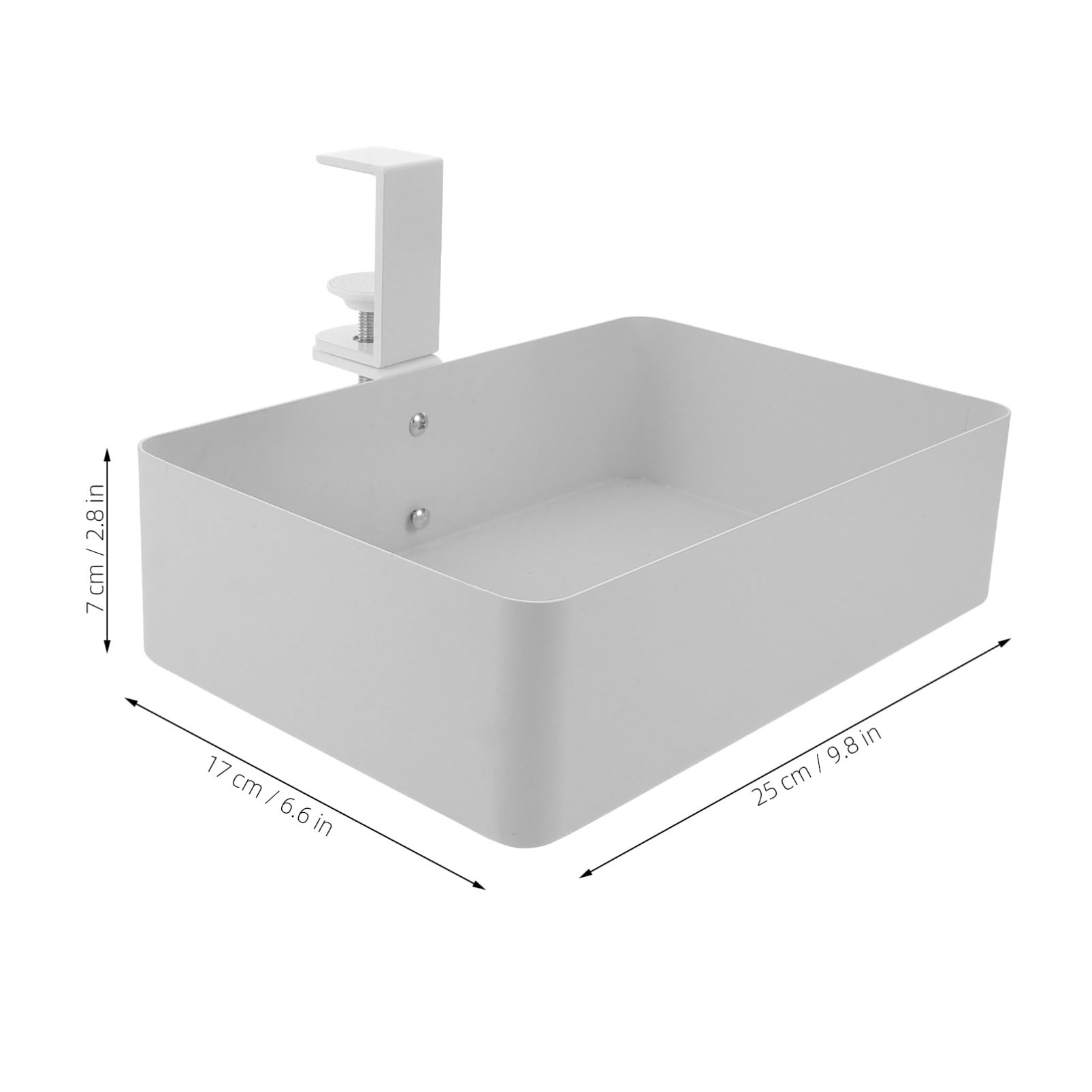 NUOBESTY Ripiano Portaoggetti in Metallo La Scrivania Organizer Per Piccoli Spazi e Bagno Cestino Appeso