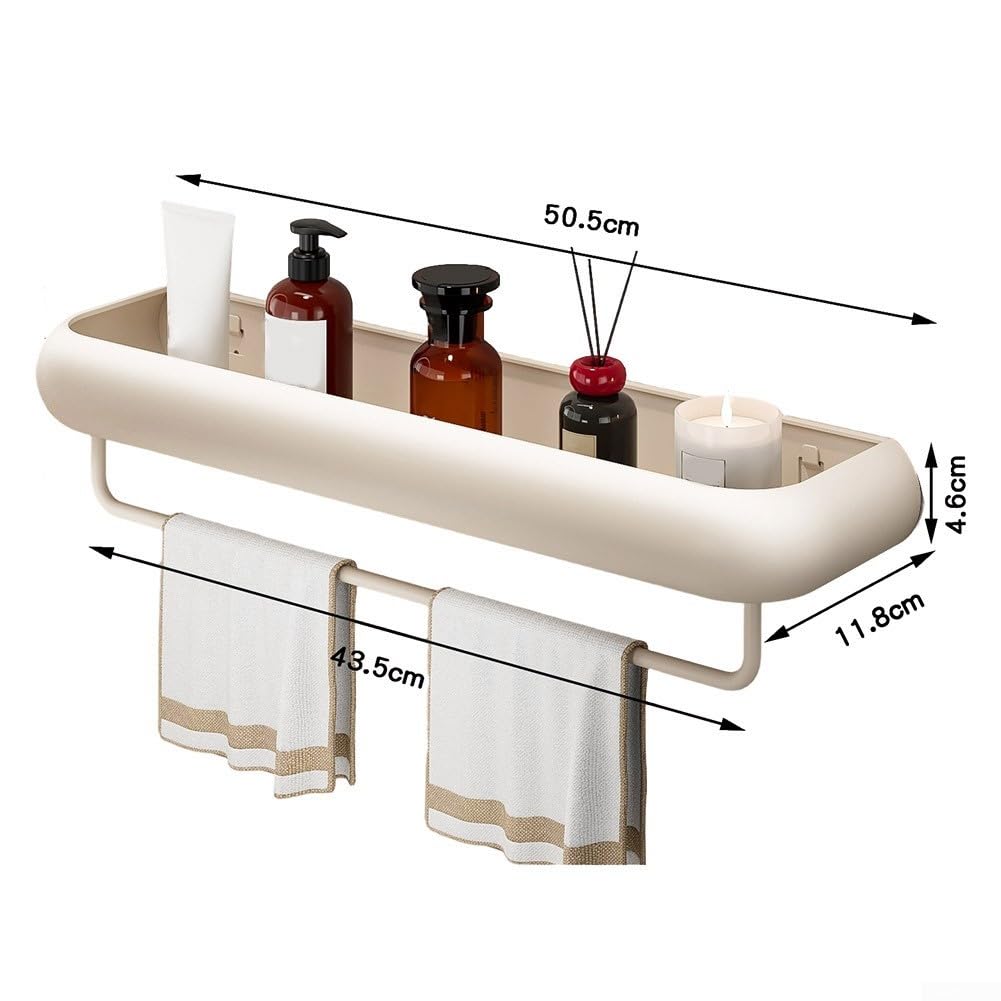 Scaffale portaoggetti da doccia, senza trapano, da appendere, per cucina, spezie, trucchi, cosmetici, shampoo, montaggio a parete, per bagno e cucina (G)