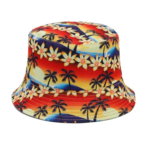 Image of Quanhaigou Bucket Hat for Men Women,Packable Reversible Printed Sun Hats,Fisherman Outdoor Summer Travel Hiking Beach Caps