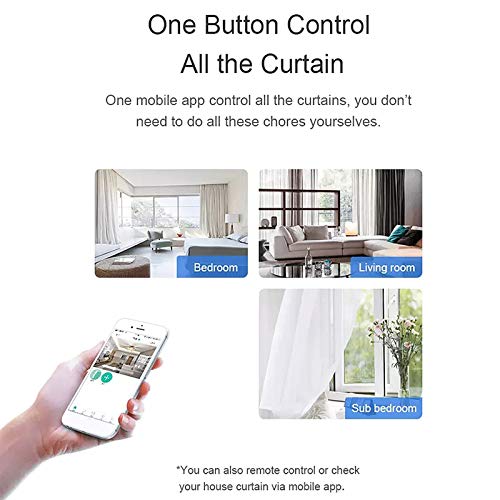 Image of Tuya Smart Zigbee Electric Curtain Motor Auto Motorized Curtain Status Track Timing APP Remote Control Compatible with Amazon Alexa Google Home for Vioce Control Smart Home Auation