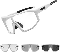 Suertree Selbsttönend Fahrradbrille Photochromatische Herren Damen Sportsonnenbrille Transprante Gläser Klar Radsport Radfahren MTB