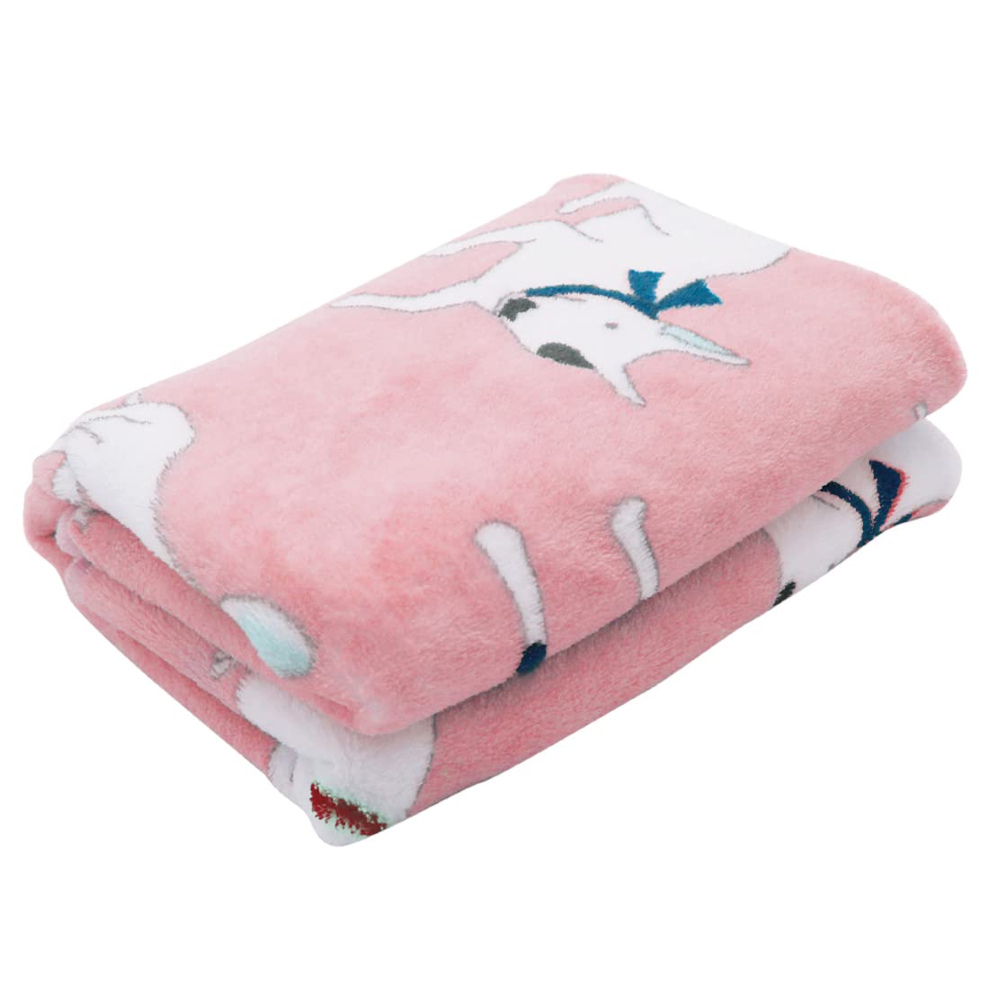Scheppend Fluffy Flannel Fleece Pet Dog Bed Throw Blanket Cover for Couch, 29.5 x 39.5 Inches Cute Animals Design Doggy Blankets for Small Medium