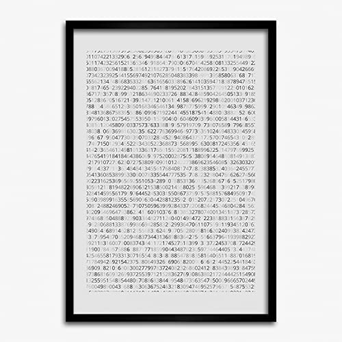 Peinture moderne code binaire 50x70 cm Tulup pour habiller un mur vide avec style
