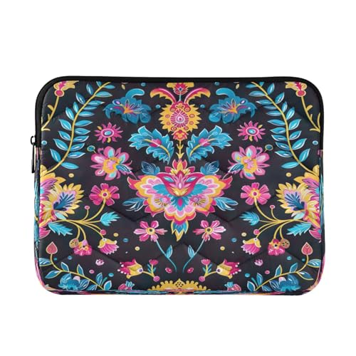 Funda para portátil 13-14 pulgadas con patrón floral impermeable