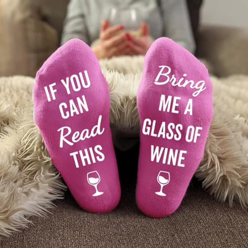Image of VICRAZY Wine Gifts for Men, Women - Funny Socks - Gifts for Lovers - Stuff, Stocking Stuffers