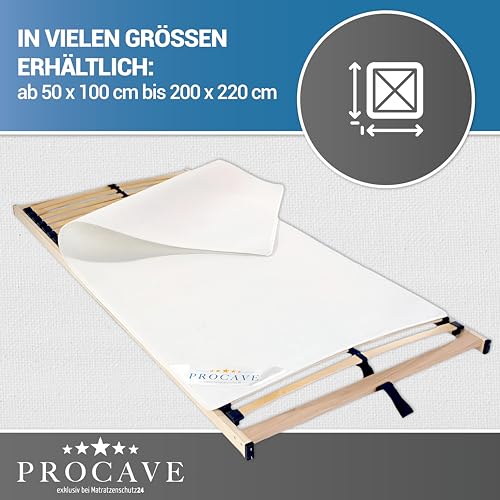 PROCAVE | Hochwertiger Filzschoner für Lattenrost | Schützende Matratzenunterlage 90x200 cm | atmungsaktiver Matratzenschoner aus Nadelfilz | Made in Germany