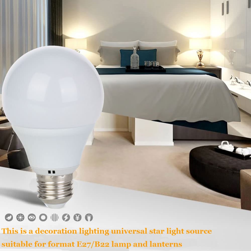 KJXP Lighting, 5pcs AC220V 230V LED Ampoule E27 3W 5W 7W 9W B22 Baïonnette intelligente IC LED Lampe blanche froide/neutre/chaude/chaude(B22 Neutral White,9w)