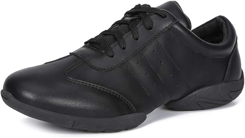 AOQUNFS Women Cheer Shoes Cheerleading Shoes Girls Youth Competition Cheerleading Fashion Sports Athletic Shoes Flats Sneakers,6511WM-White-3,US 8.5