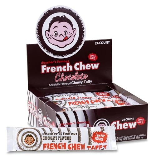 French Chew Taffy, sabor chocolate, pack de 24