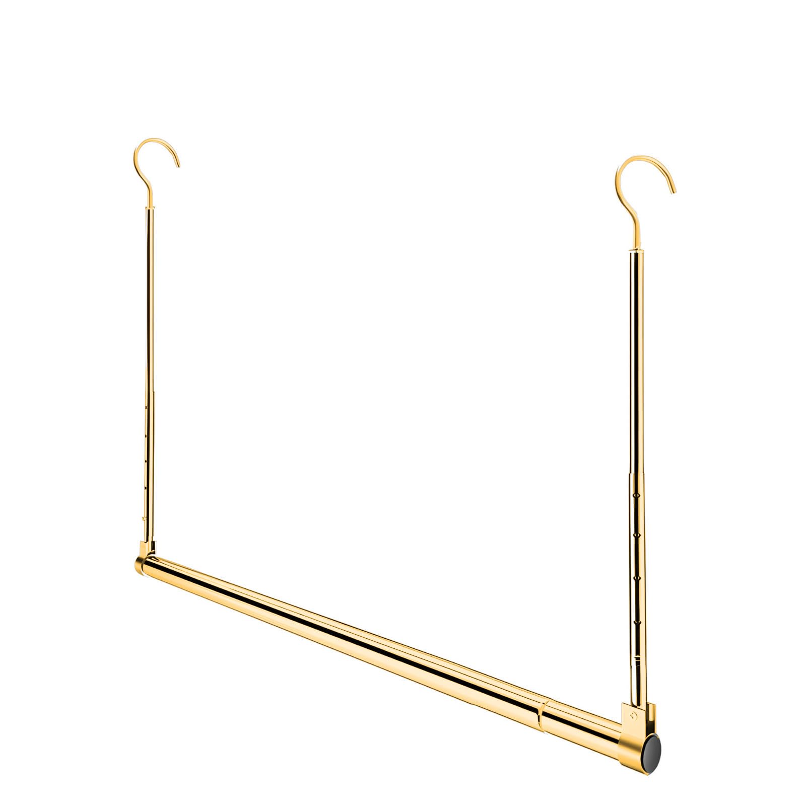 Adjustable Hanging Closet Rod, Extender Hanging Rod, Closet Hanging Organizer, Heavy Duty Closet Bar, Hanging Rod (Gold, 1 Pack)