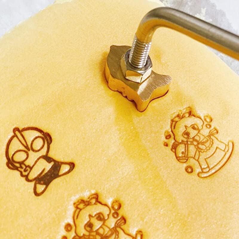 Leather Branding Iron Stamp Cake Logo Custom Design Brass Mold Handle Fire-burning Copper Stamp for Wood Beef Meat BBQ Cookie - (Color: other pattern)