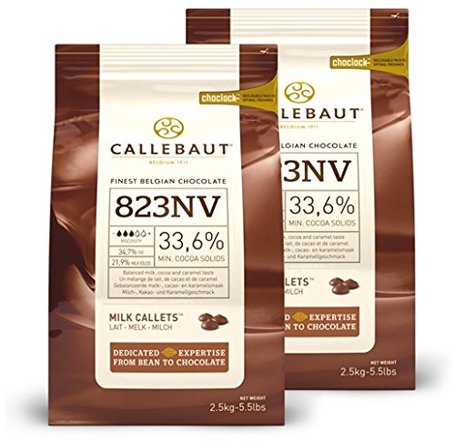 Saver Bundle Callebaut, Milk Chocolate Chips (2 x 2.5kg Bundle)