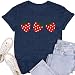 SUWATOIN Women Strawberry Shirts Fruit Lover Berries T-Shirt Gardening Tee Farmer Gardener Tops