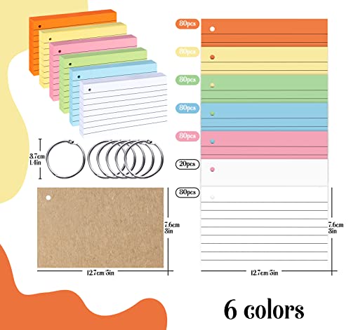Fiches de révision perforées 76x127mm pour réussir vos examens sans stress - 2