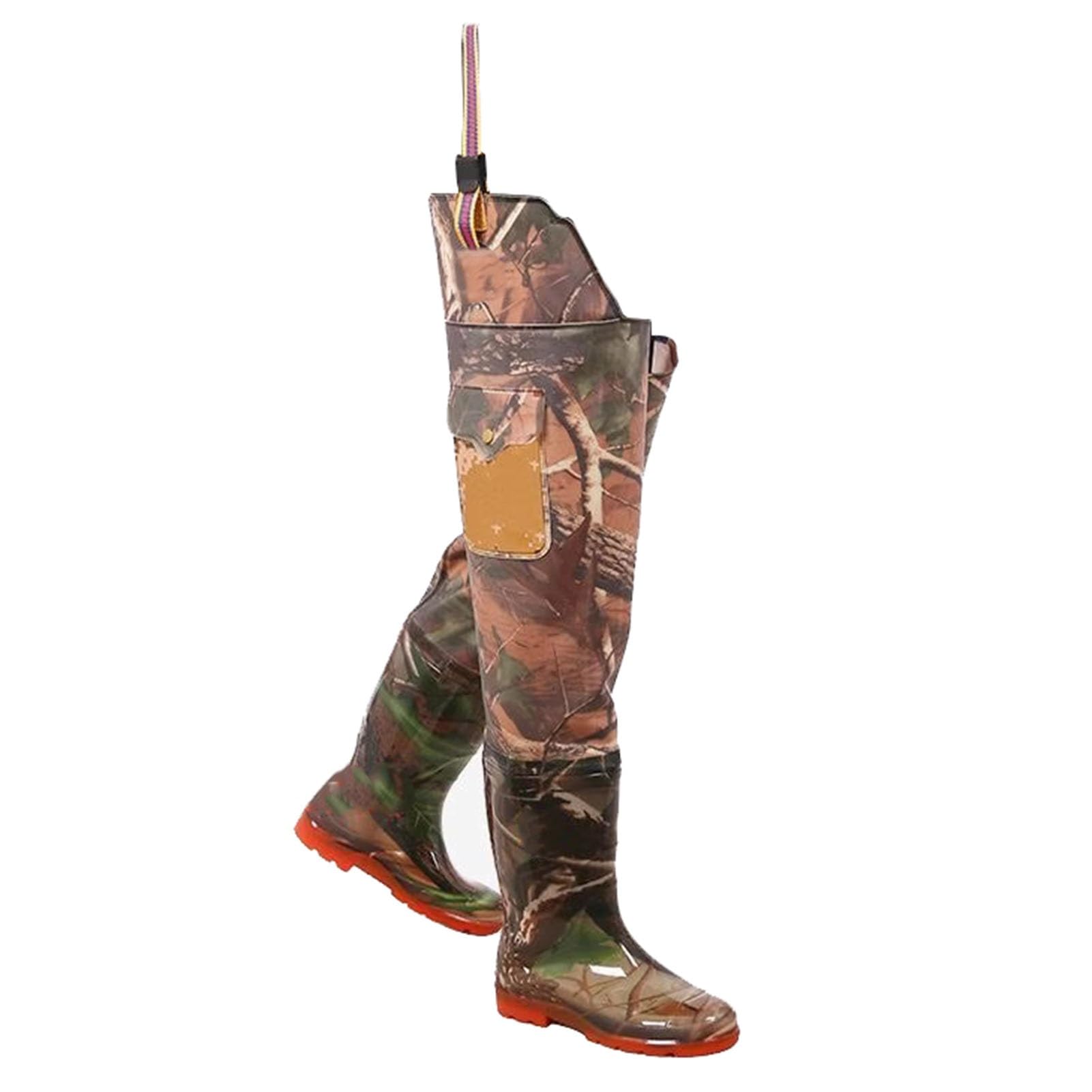 Waders Pesca Stivali da Pesca Impermeabili in PVC, Stivali da Pesca A Mosca da Uomo E da Donna, Stivali da Caccia, Stivali da Pesca Impermeabili da Esterno con Tasca, 32,7 Pollici