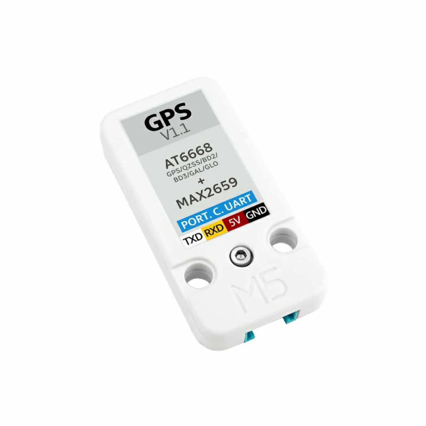 M5Stack Modulo GPS/BDS v1.1 (AT6668) - Modulo di navigazione GNSS con antenna in ceramica, multi-frequenza, multisistema per auto e IoT