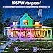 LETIANPAI 300FT Permanent Outdoor Lights,RGB Eaves Light with App Control Remote,DIY Scene Modes IP67 Waterproof Under Eave Lighting,Outdoor Lights for Decor,Garden Decor,House,Party,Holiday