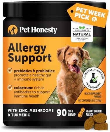 Dog Allergy Relief Immunity Chews - Paw Licking, Itching & Seasona...