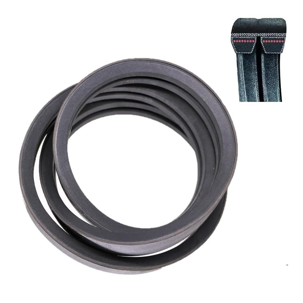 Woniu - Correa de repuesto de 2 bandas para KUBOTA K5371-34710, K5763-34710, K5763-34712, K7563-34710, RCK60, RCK60B, RCK60D
