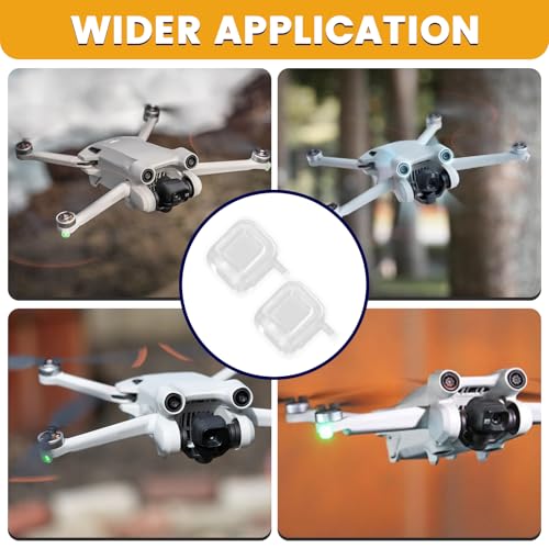 Image of 2-Pack Back Arm LED Cover fits for DJI Mini 4 Pro Drones,Spare Part as Replacement for DJI Mini 4 Pro