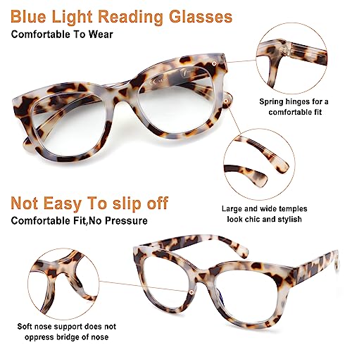 Chofilord Progressive Multifocus Reading Glasses For Women Men Blue Light Blocking Computer No Line Multifocal Readers thumb #4