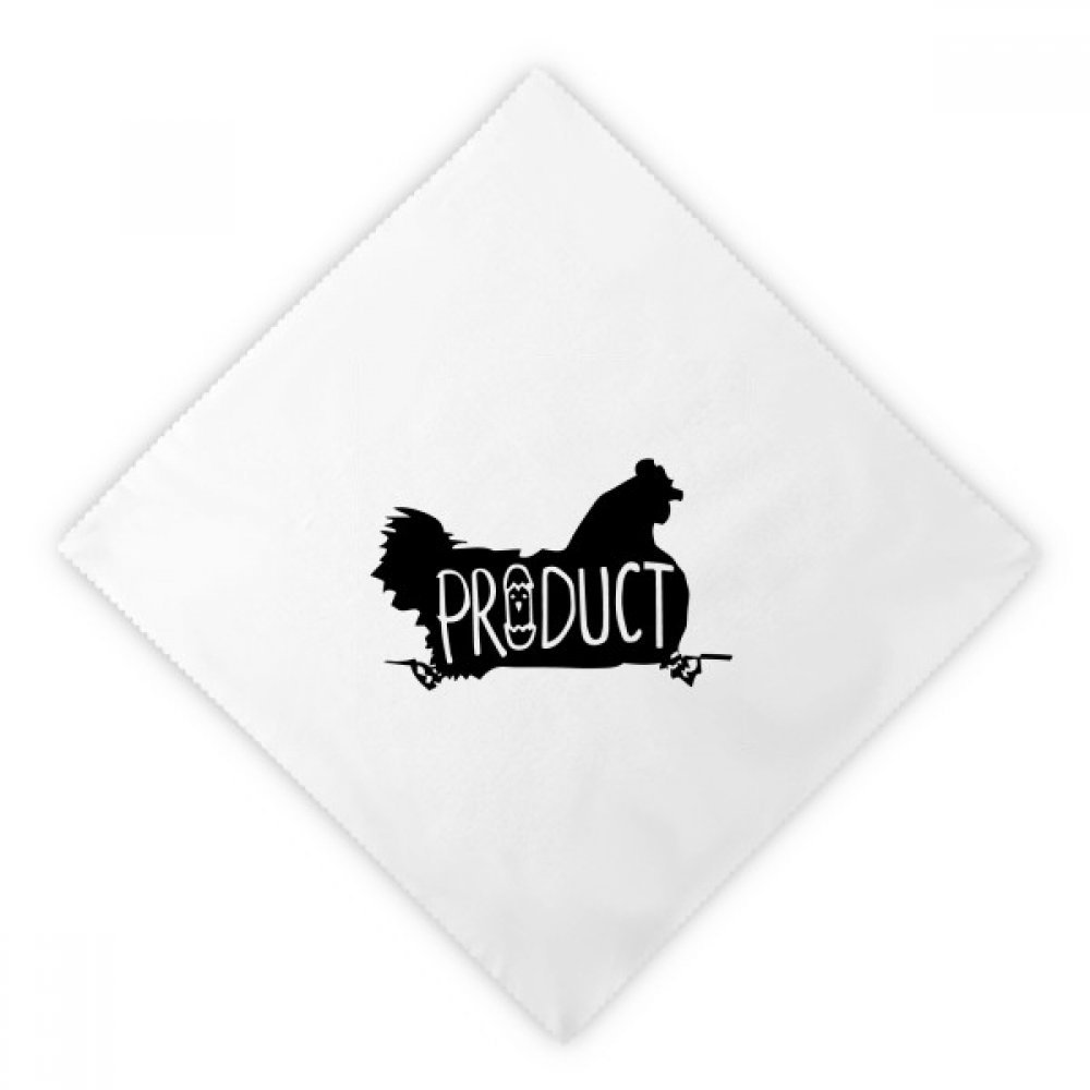 Serviettes de Table Poulet Noir Lavables pour Finir avec le Papier Jetable DIYthinker
