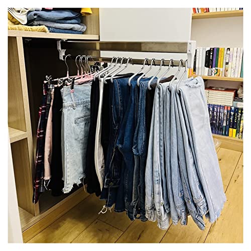Tringle à vêtements réglable et coulissante pour penderie