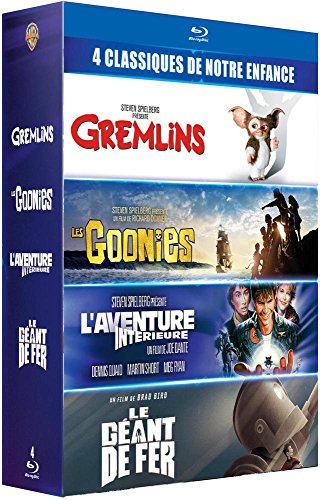 4 classiques de notre enfance - Coffret : Gremlins + Les Goonies + L'Aventure intérieure + Le Géant de fer [Francia] [Blu-ray]