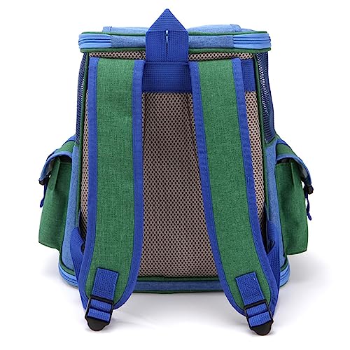 FUNAT Haustier Rucksack für Reisen Portable Katzentasche, Hund Mesh Atmungsaktiver Faltbarer Rucksack, Hund Reisetasche für Wandern Fahrrad und Motorrad zu Fuß