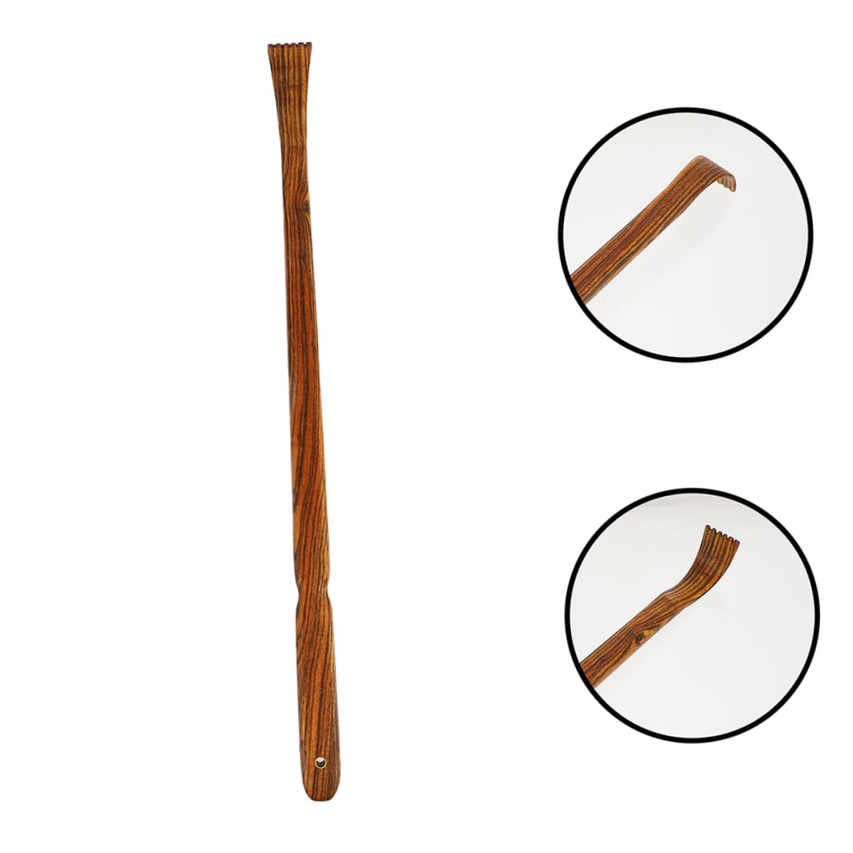 CALLARON 2 Series Cosquillas Espesas Curvo Pesado Rascador De Espalda Rasguño En La Espalda Rascarse Rascadores Raspador Rascador De Mano Rascador De Cuerpo Sándalo Coffee 2 Piezas*2