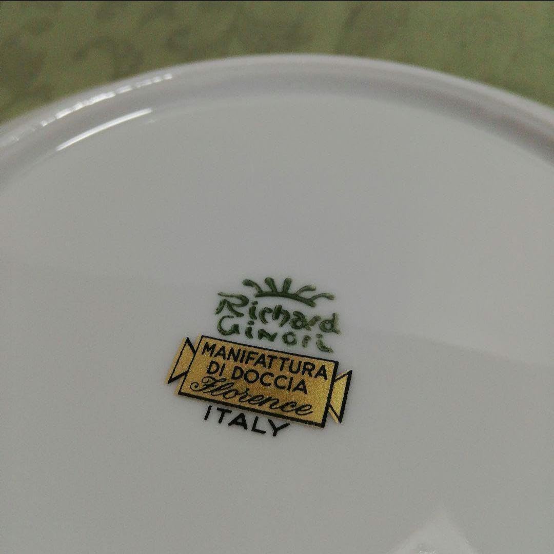 希少✨️リチャードジノリ ベネチアンローズ 19cmプレート ケーキ皿 新品 リチャードジノリ ベネチアンローズブルー 6枚セット リチャード