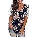 Tshirt Damen V Ausschnitt - Sportshirt Damen Kurzarm Funktionsshirt Kurzarm Einfarbig/Blumen Tunika Top Tshirt Schwarz Damen Modern Atmungsaktiv Sweatshirt Teenager MäDchen Tunika Tops