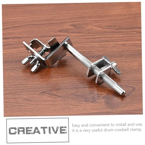 Soporte para Campana de Vacas Clamp Fijo para Instrumento Musical de Batería, Parte Lisa y Pulida para Uso Seguro miniatura 2