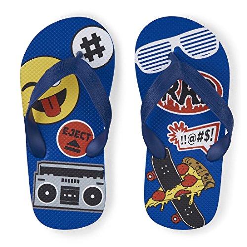 The Children's Place Baby-Boy's E Bb Emoji Pizza Flat Sandal
