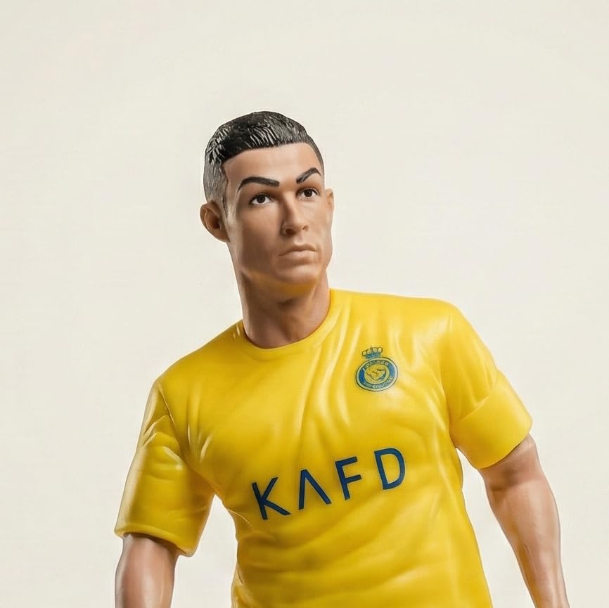 Image of Football Star Figurine 16 CM Static Collectible Toy for Desk Shelf Decor Gift for Fans