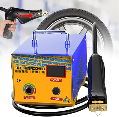 Macchina scanalatrice per pneumatici con lame riscaldate per la ristrutturazione di gomma e pneumatici, strumento professionale per la scanalatura dei pneumatici per una migliore trazione e