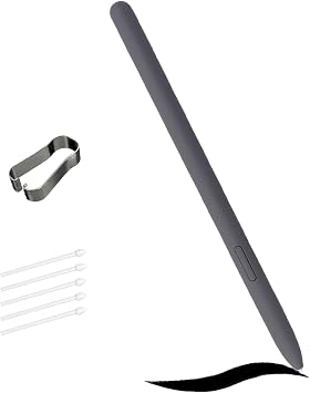Grey Galaxy Tab S9 FE S Pen for Samsung Galaxy Tab S9 FE Stylus Pen Replacement + Free 5 Tips for Samsung Galaxy Tab S9 FE Stylus S Pen