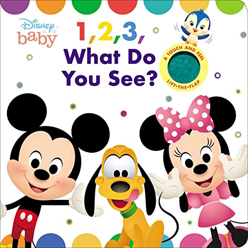 Image of Disney Baby: 1, 2, 3 What Do You See? (Cloth Flaps)